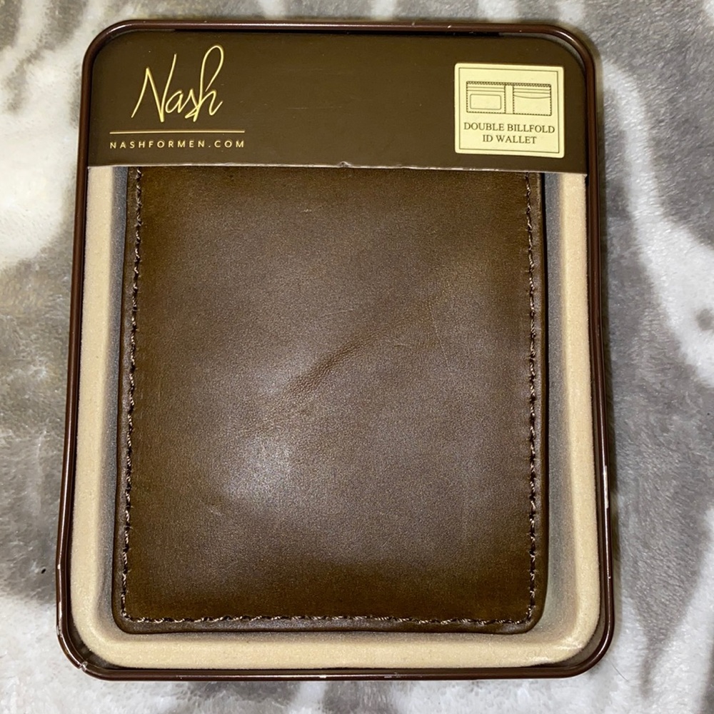 Nash Double Billfold ID Wallet Petrol (MENS)